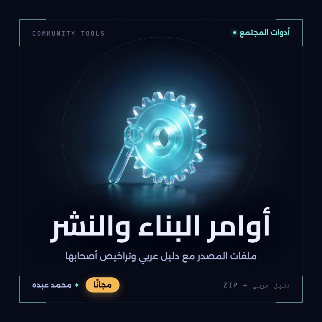 غلاف أوامر البناء والنشر من أدوات المجتمع، مع دليل عربي في مكتبة محمد عبده.
