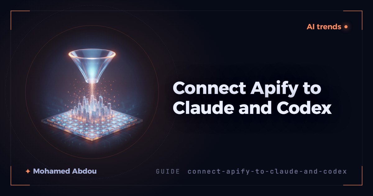 Connect Apify to Claude and Codex