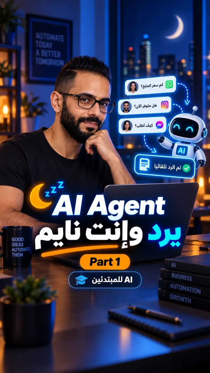غلاف ريل: كيف تبني وكيل ذكاء اصطناعي، الجزء الأول